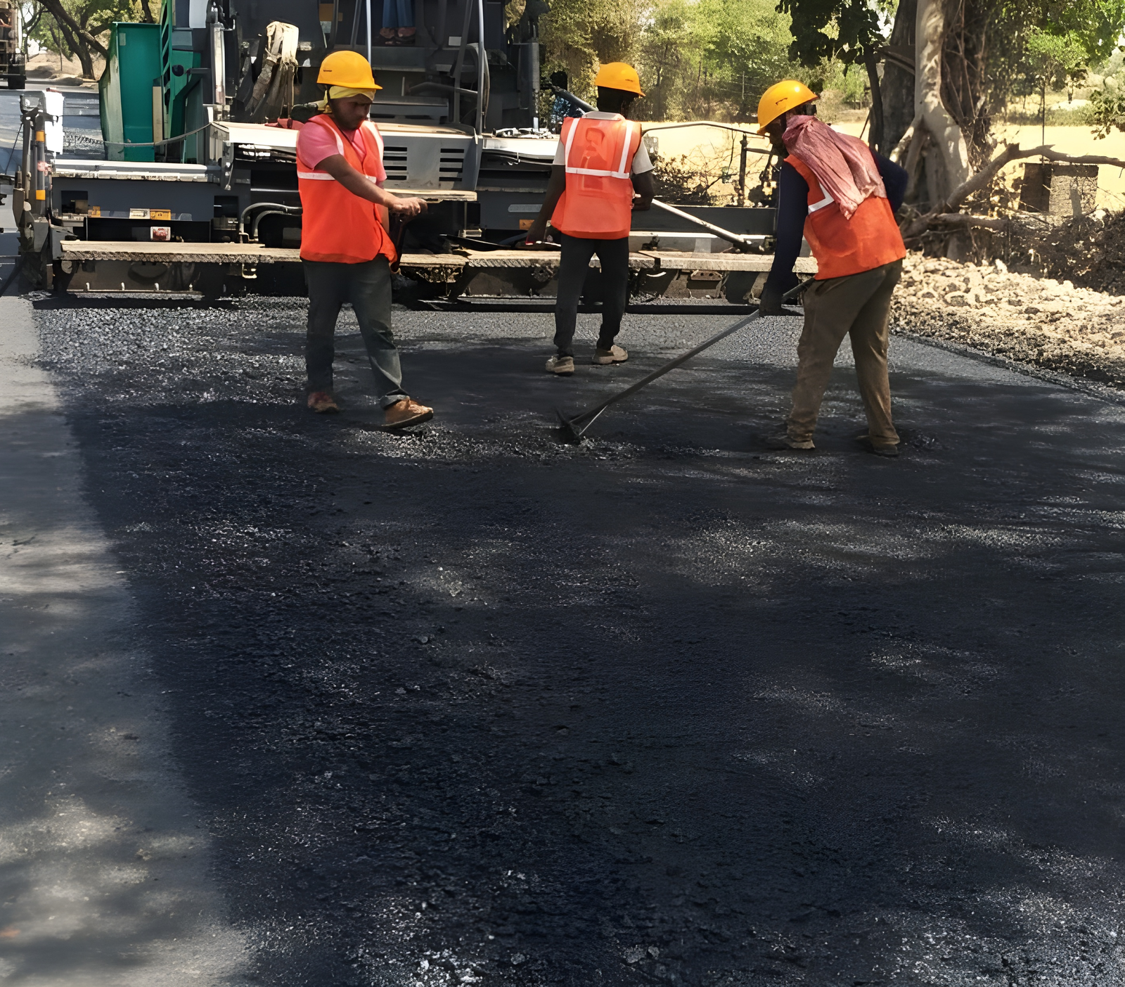 Highway construction in progress